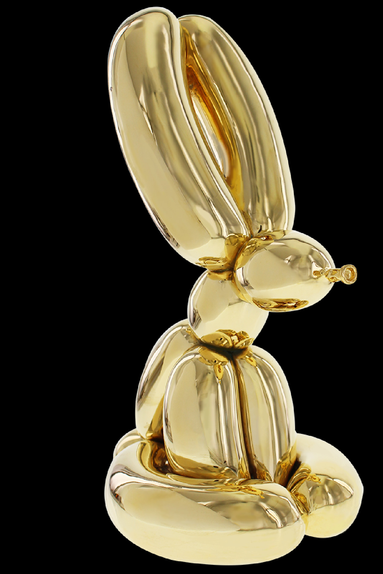 Jeff Koons Balloon Rabbit sculpture made into a 24k gold award by Society Awards for the Americans for the Arts awards